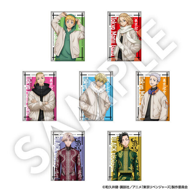 【セブンネット限定/東京リベンジャーズ】スクエア缶バッジ　Bセット（全7種）