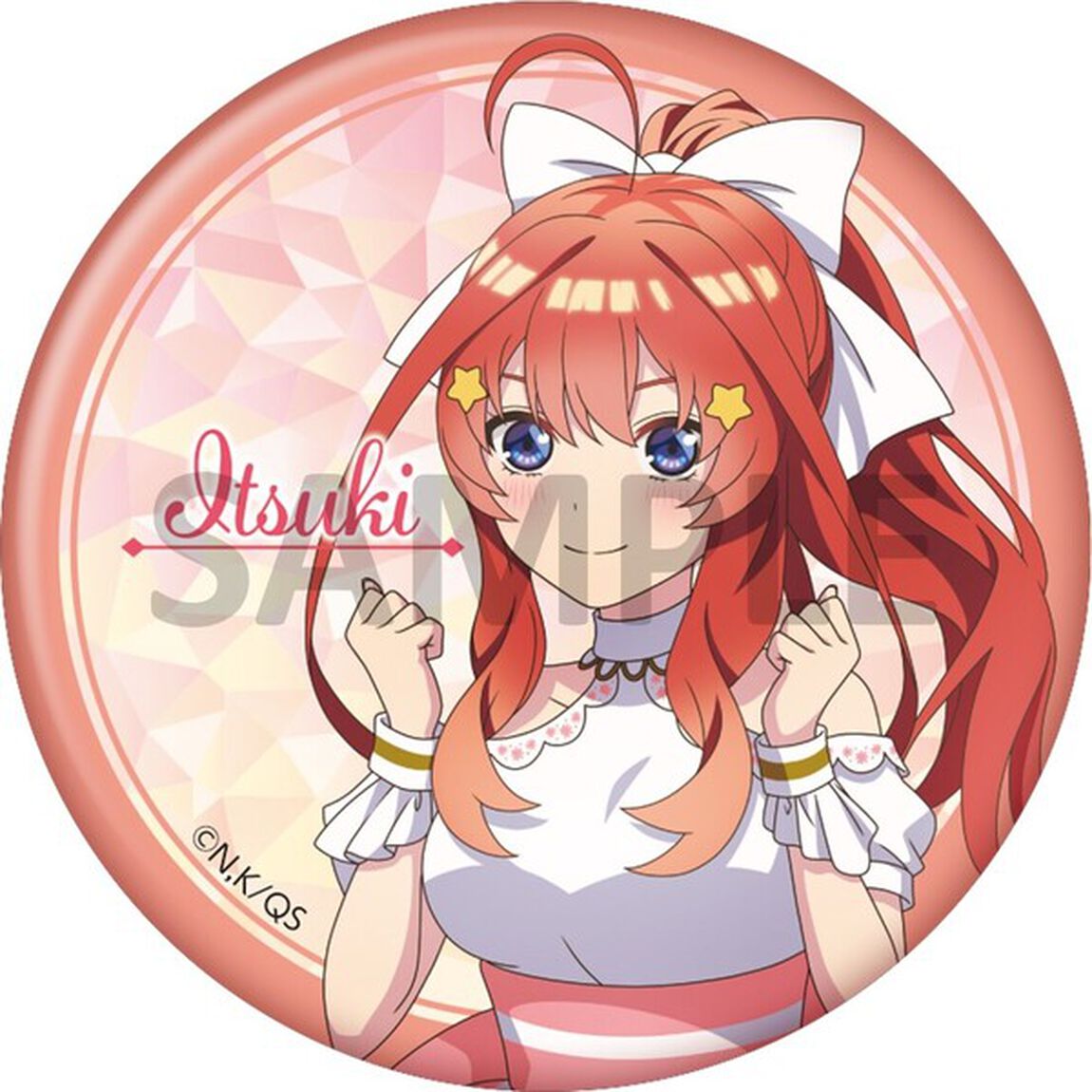 TVスペシャルアニメ『五等分の花嫁∽』缶バッジ5個セット/白アイドルver.
