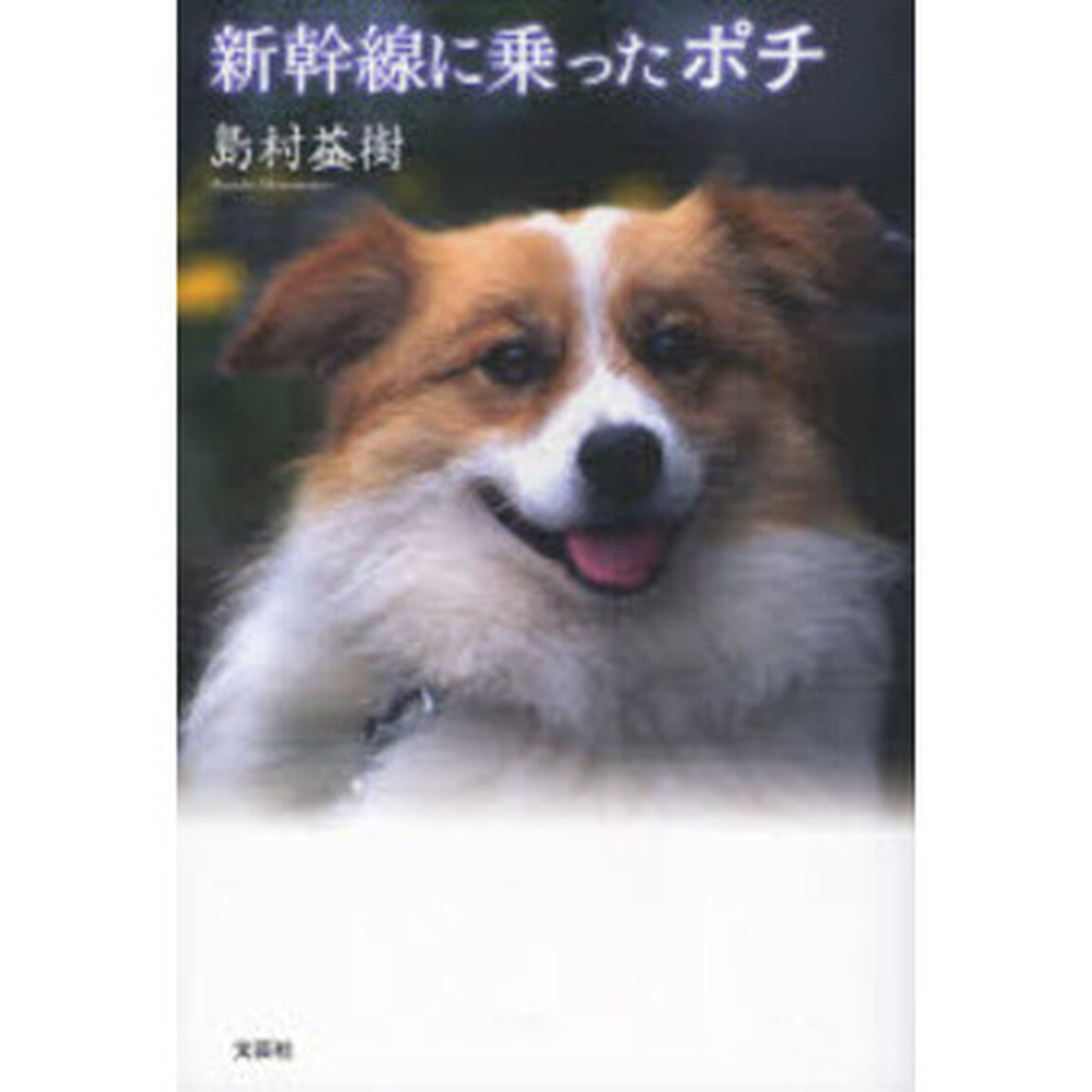 新幹線に乗ったポチ