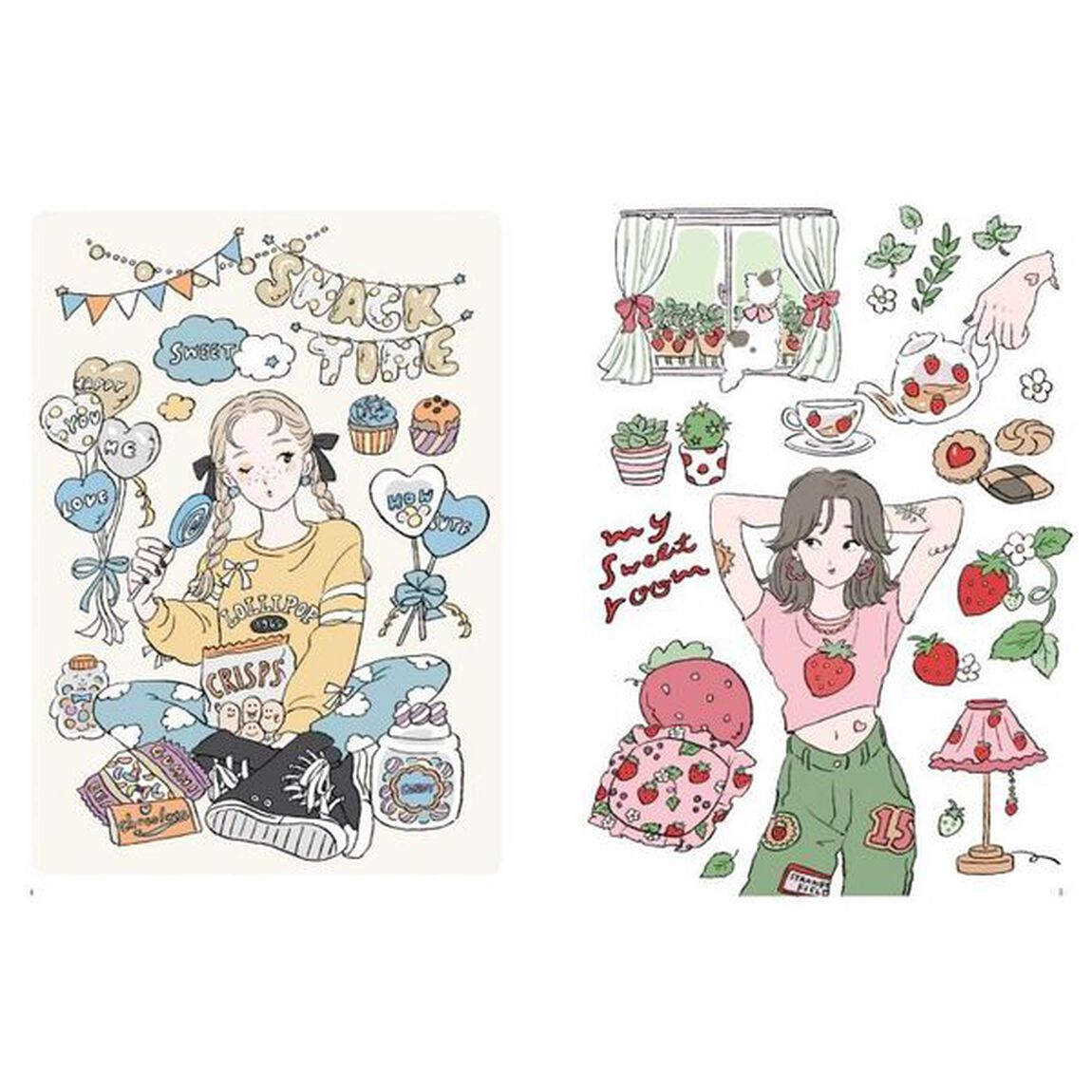 チヤキのファッションぬり絵