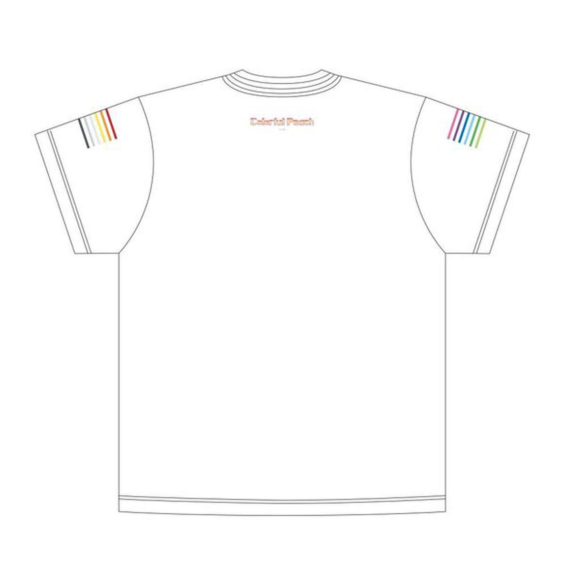 カラフルピーチ　Tシャツ　ミニキャラ絵柄・白 【Mサイズ】【セブンネット限定】