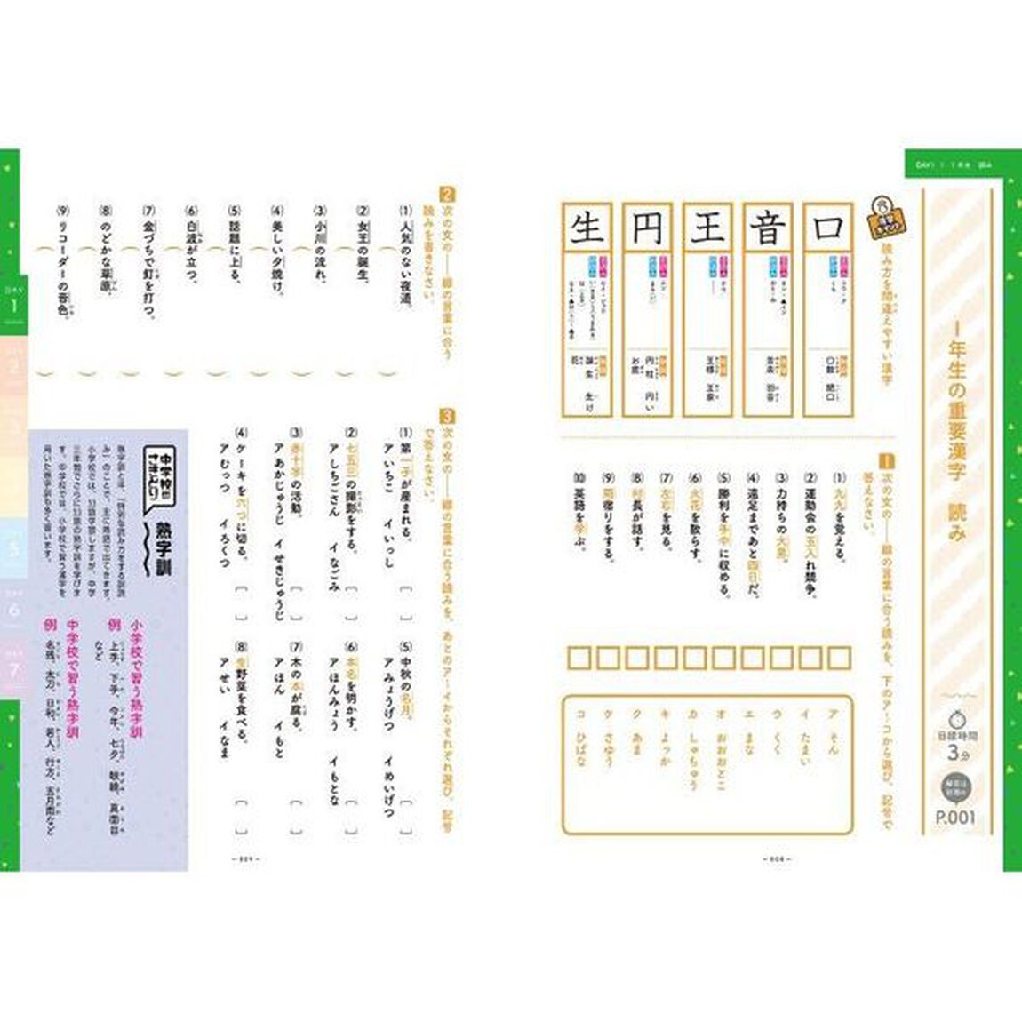 小学校の漢字の総復習が７日間でできる本　中学準備のための