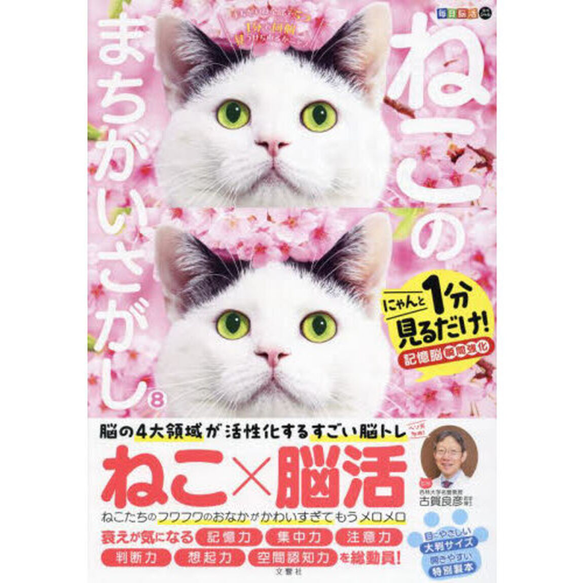 ねこのまちがいさがし　にゃんと１分見るだけ！記憶脳瞬間強化　８