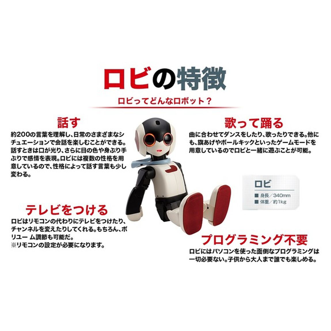 ロビ　組立済みバージョン　キャリングケース・ロビ絵本付き