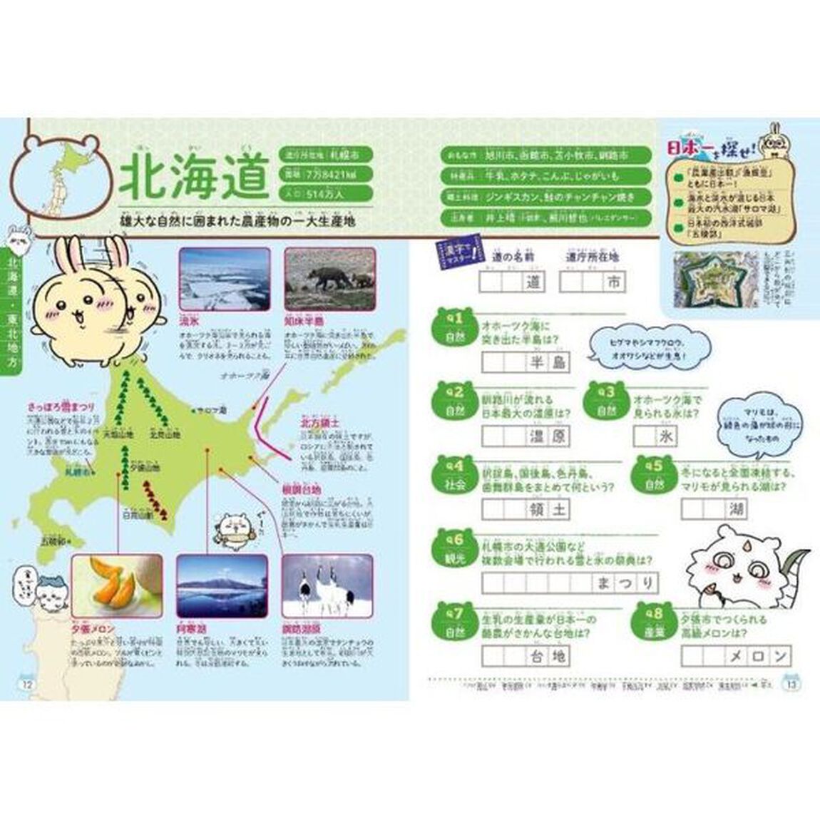 ちいかわ47都道府県 クイズで学べる地理の本