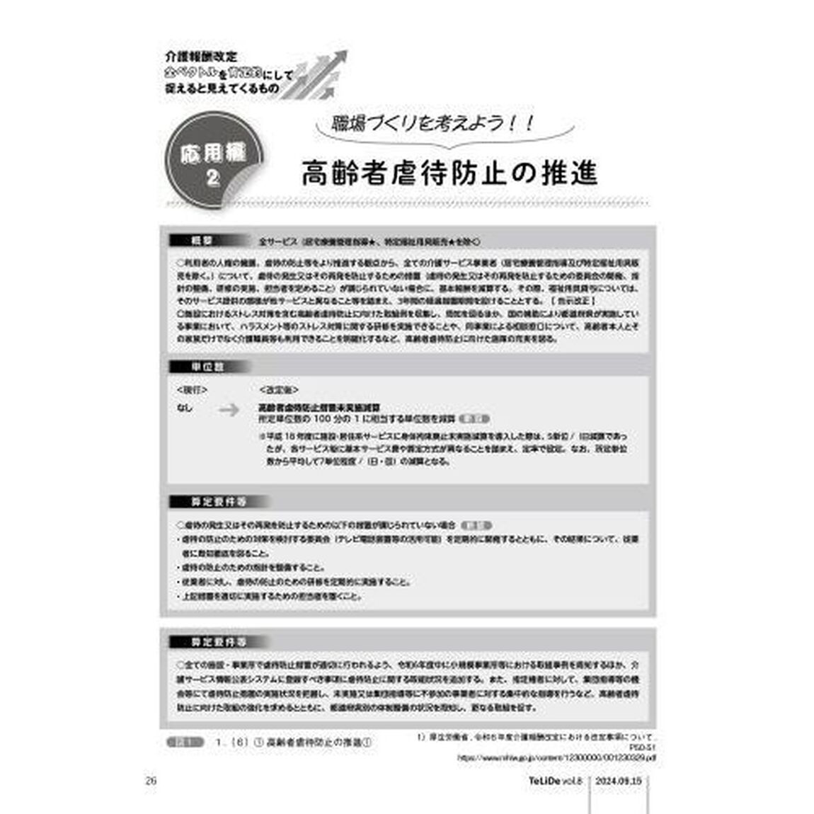 ＴｅＬｉＤｅ　ケアマネジャー・介護職のための提案誌　ｖｏｌ．８（２０２４．ＳＥＰ）