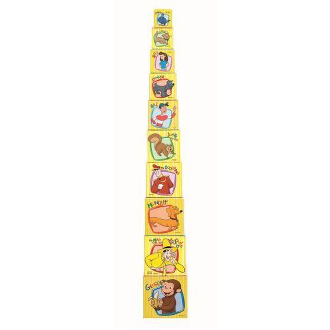 おさるのジョージ つんで ならべて キューブボックス
