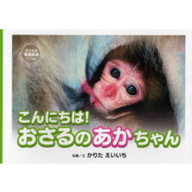 こんにちは！おさるのあかちゃん　子どもの写真絵本（１〜５歳）