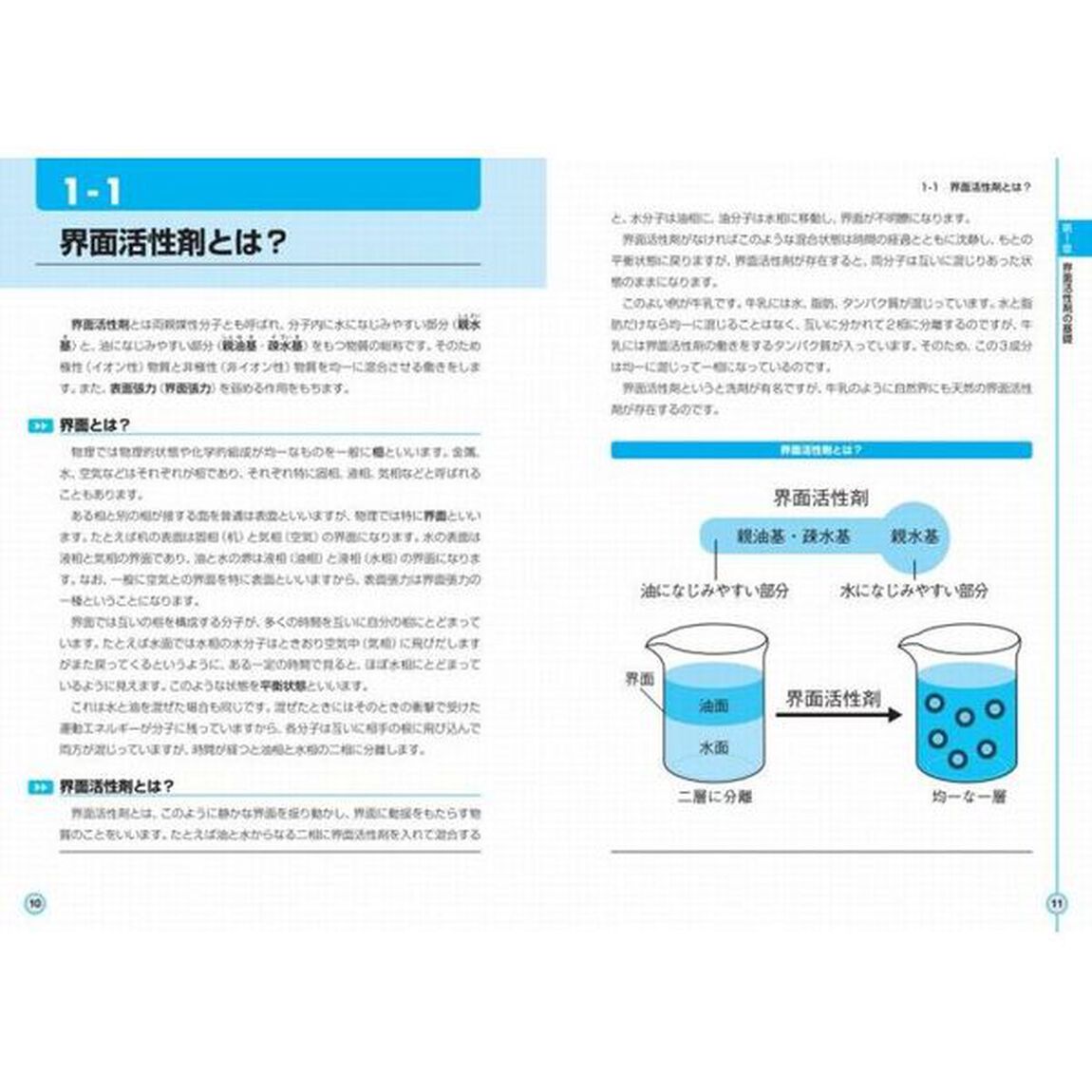 よくわかる最新界面活性剤の基本と仕組み　混じり合わないものをつなぐ物質