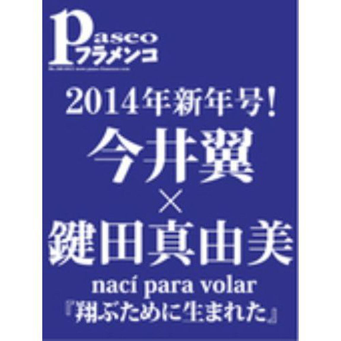 パセオフラメンコ　２０１４年１月号「今井翼&times;鍵田真由美／フラメンコ早分かりキーワード３０／ベレン・マジャ／マヌエル・リニャン／イスラエル・ガルバン／ロシオ・モリーナ／ファミリア徳永」