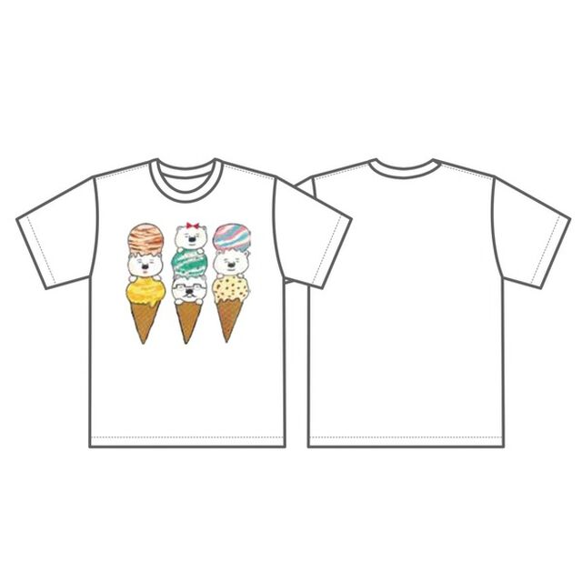「ｂｏｏｋ　ｇｒａｆｉｘ」絵本Ｔシャツ　おいしそうなしろくま　こども・ホワイト９０