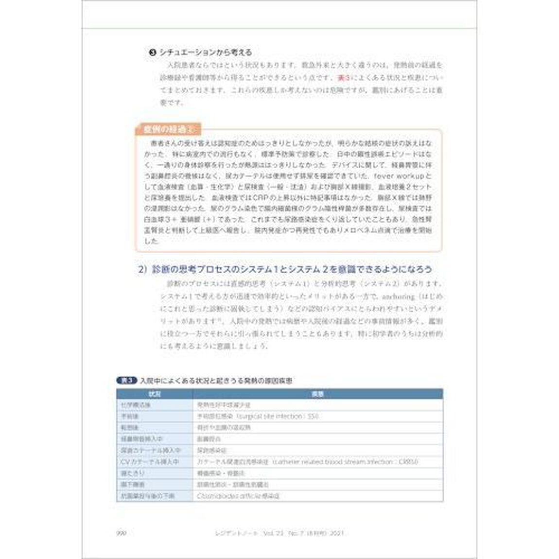 レジデントノート　プライマリケアと救急を中心とした総合誌　Ｖｏｌ．２３Ｎｏ．７（２０２１－８）「いま見直したい、発熱診療のキホン」