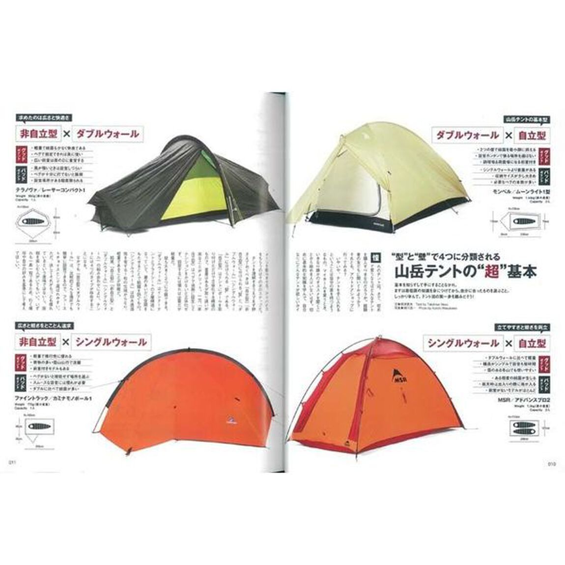 テント泊の山登り　テント泊こそ山旅の醍醐味！