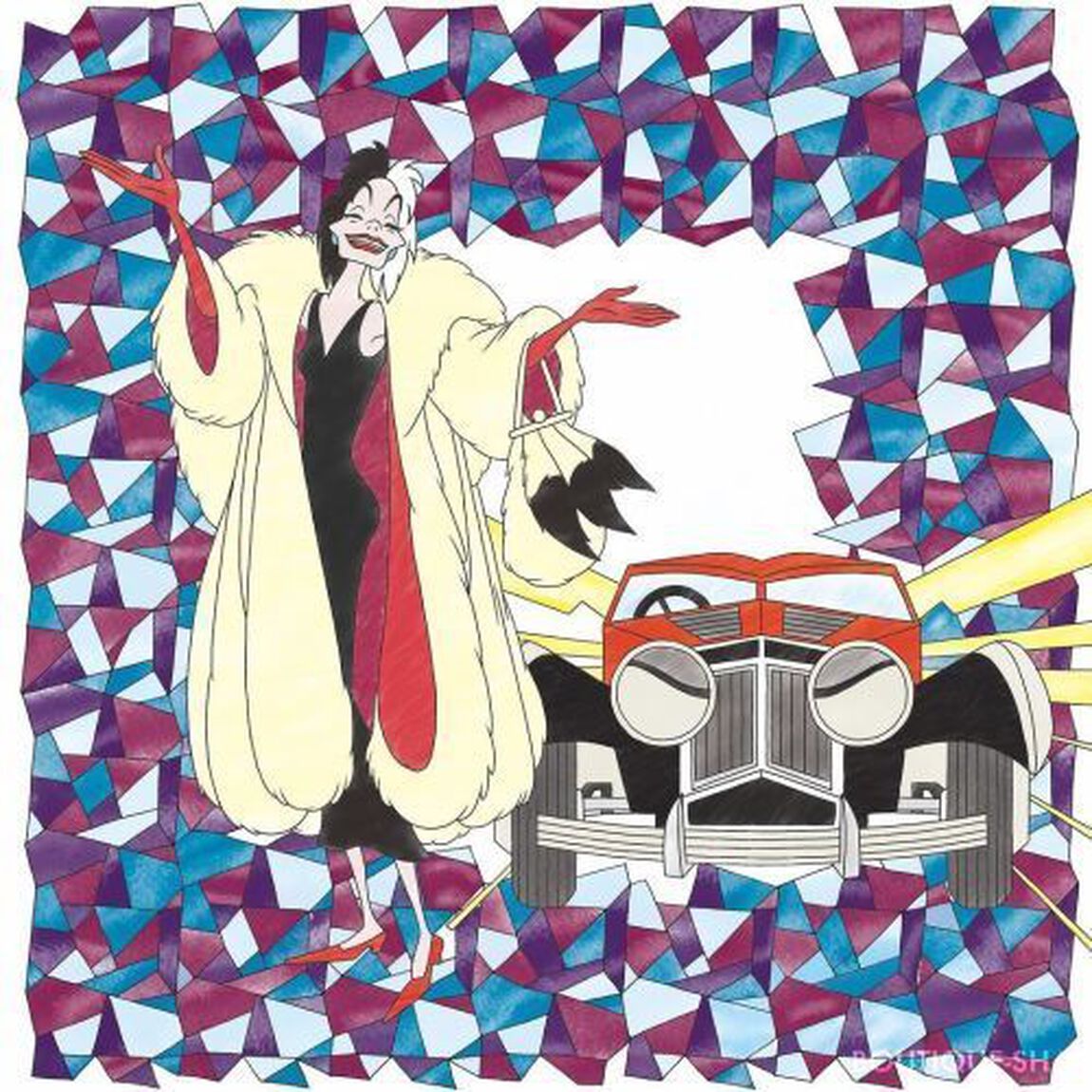 ディズニーヴィランズ塗り絵　ようこそ、ミステリアスな幻想の世界へ