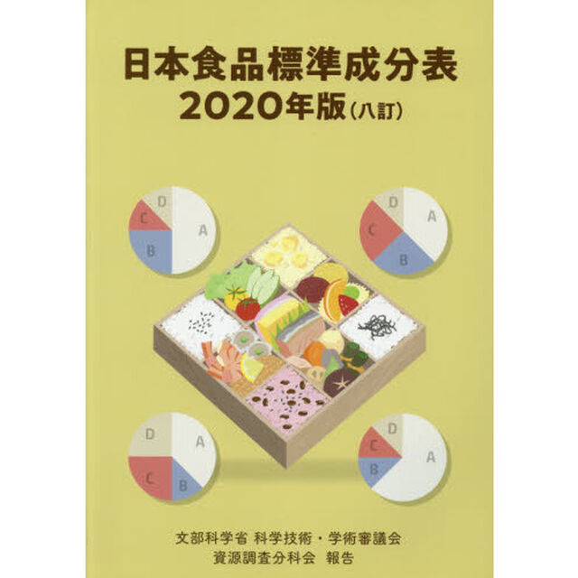 日本食品標準成分表　文部科学省科学技術・学術審議会資源調査分科会報告　２０２０年版
