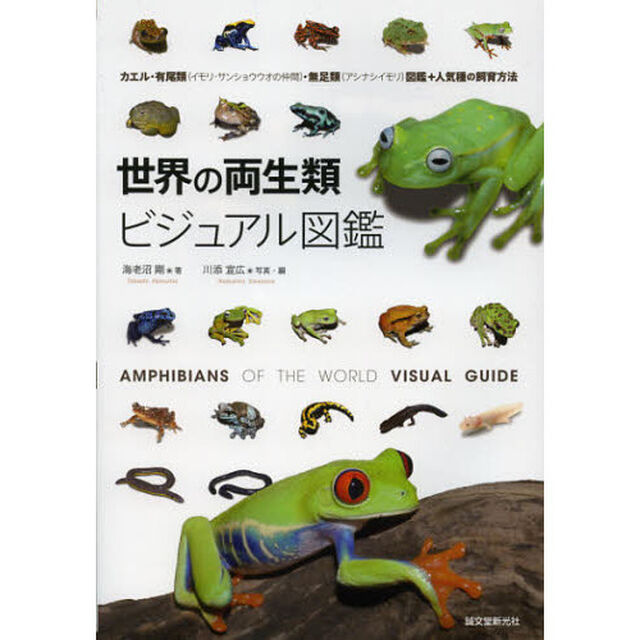世界の両生類ビジュアル図鑑　カエル・有尾類〈イモリ・サンショウウオの仲間〉・無足類〈アシナシイモリ〉図鑑＋人気種の飼育方法