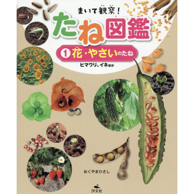 まいて観察！たね図鑑　１「花・やさいのたね　ヒマワリ、イネほか」