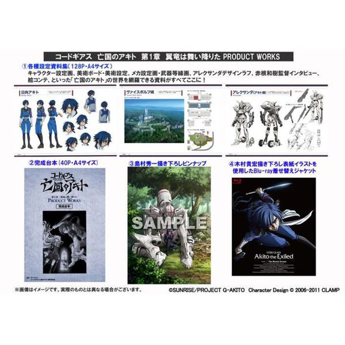 コードギアス亡国のアキト第一章PRODUCT WORKS