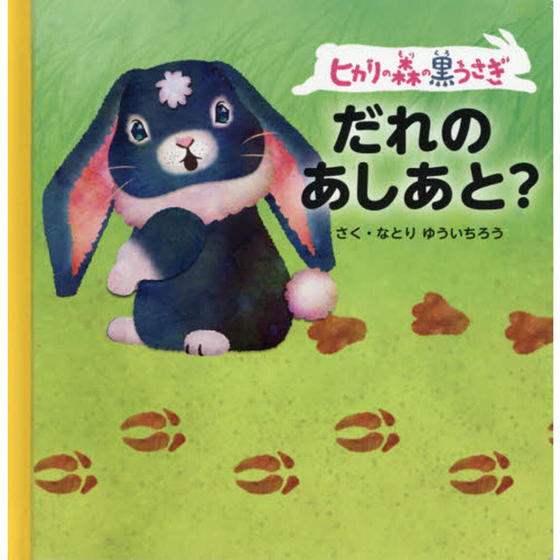 ヒカリの森の黒うさぎだれのあしあと？