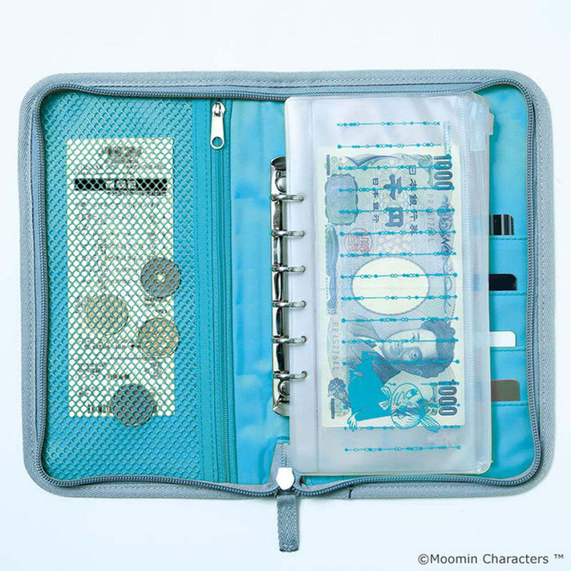 MOOMIN お金が貯まるマルチポーチ SPECIAL BOOK（カラー：GRAY）