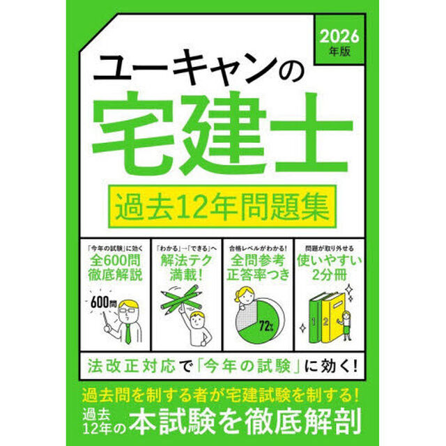 ユーキャンの宅建士過去１２年問題集　２０２６年版