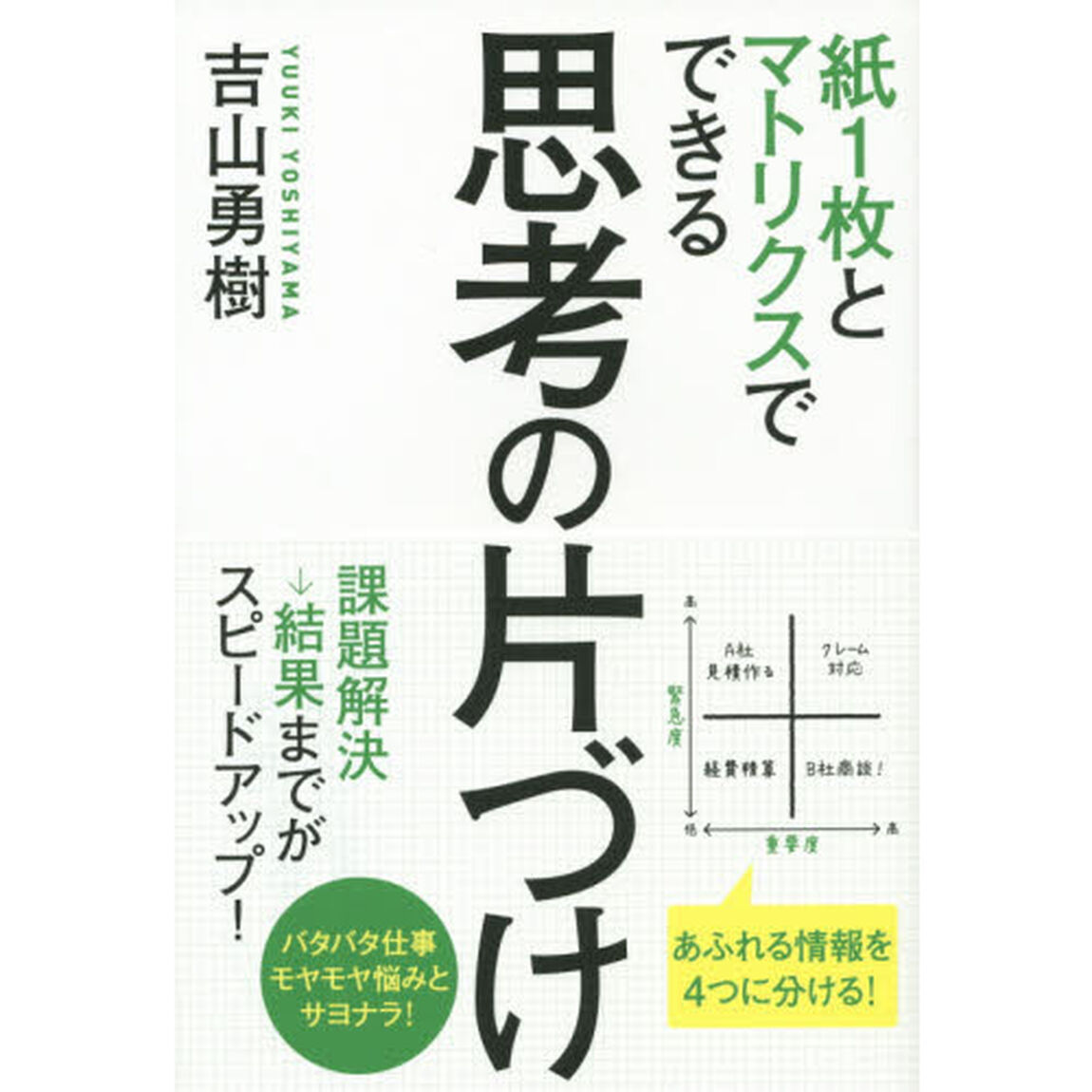 紙１枚とマトリクスでできる思考の片づけ