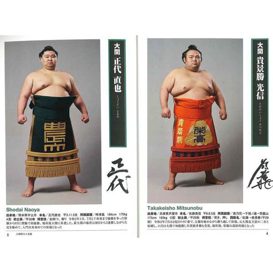 大相撲力士名鑑　令和３年
