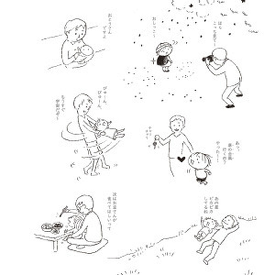 ムスメからおとうさんへ。　いろんなキモチぐるぐる