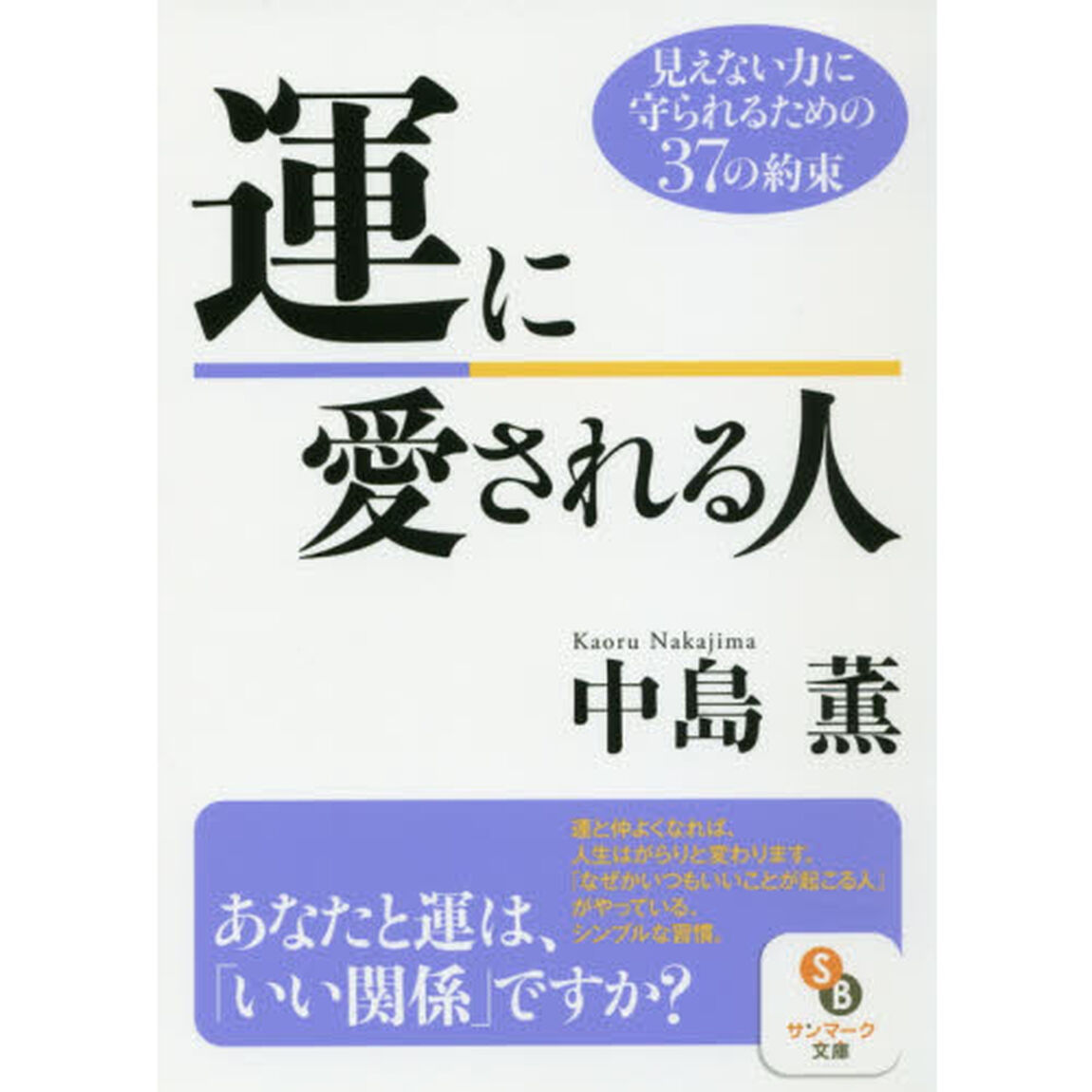 運に愛される人　見えない力に守られるための３７の約束