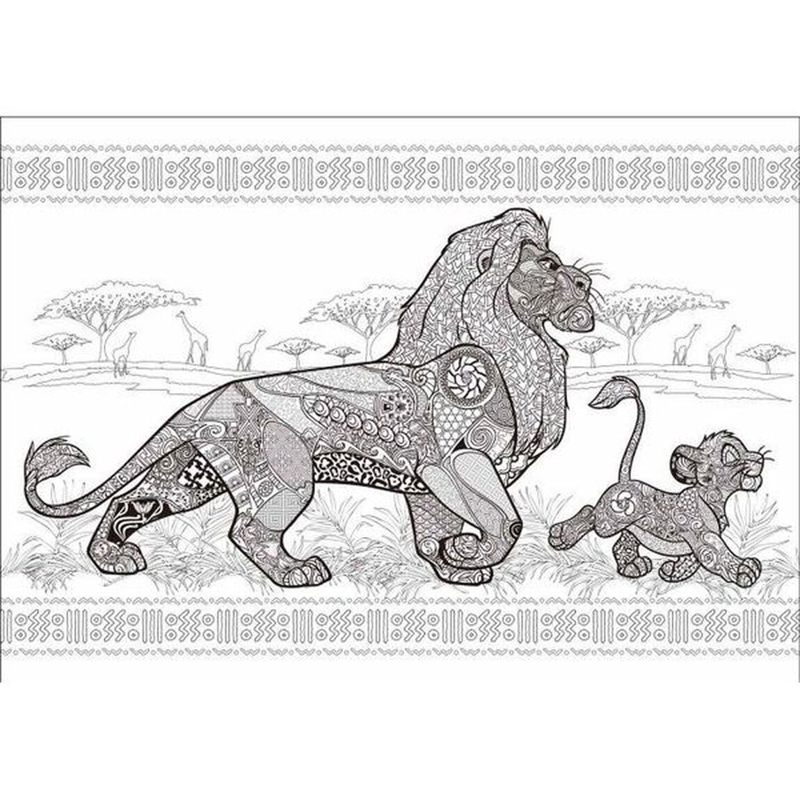 ディズニー アニマルキャラクター ぬり絵