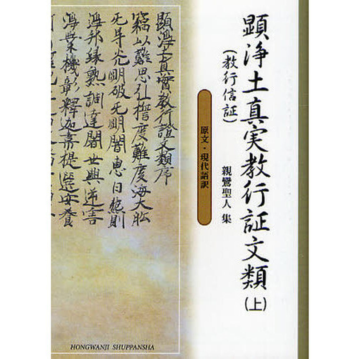 顕浄土真実教行証文類　現代語訳付き　上