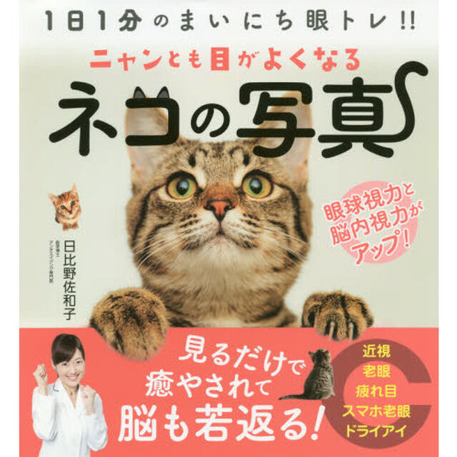 ニャンとも目がよくなるネコの写真
