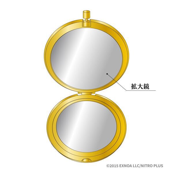 【セブンネット限定】　刀剣乱舞　木製丸型櫛＋コンパクトミラー　三日月宗近 セブンネット限定】刀剣乱舞ONLINE 木製丸型櫛＋コンパクトミラー