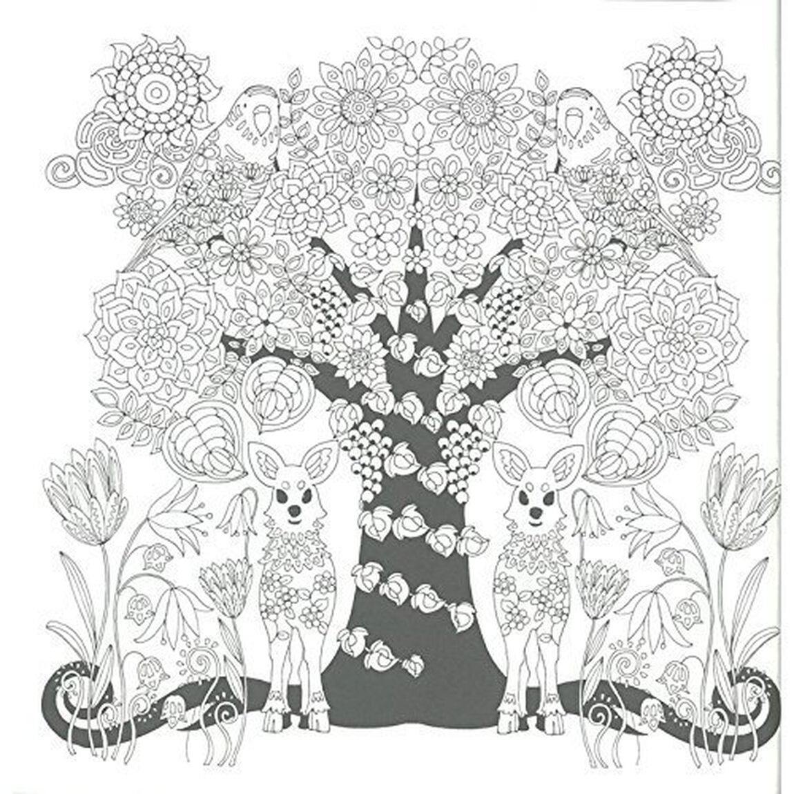 花詩集　ぬりえブック