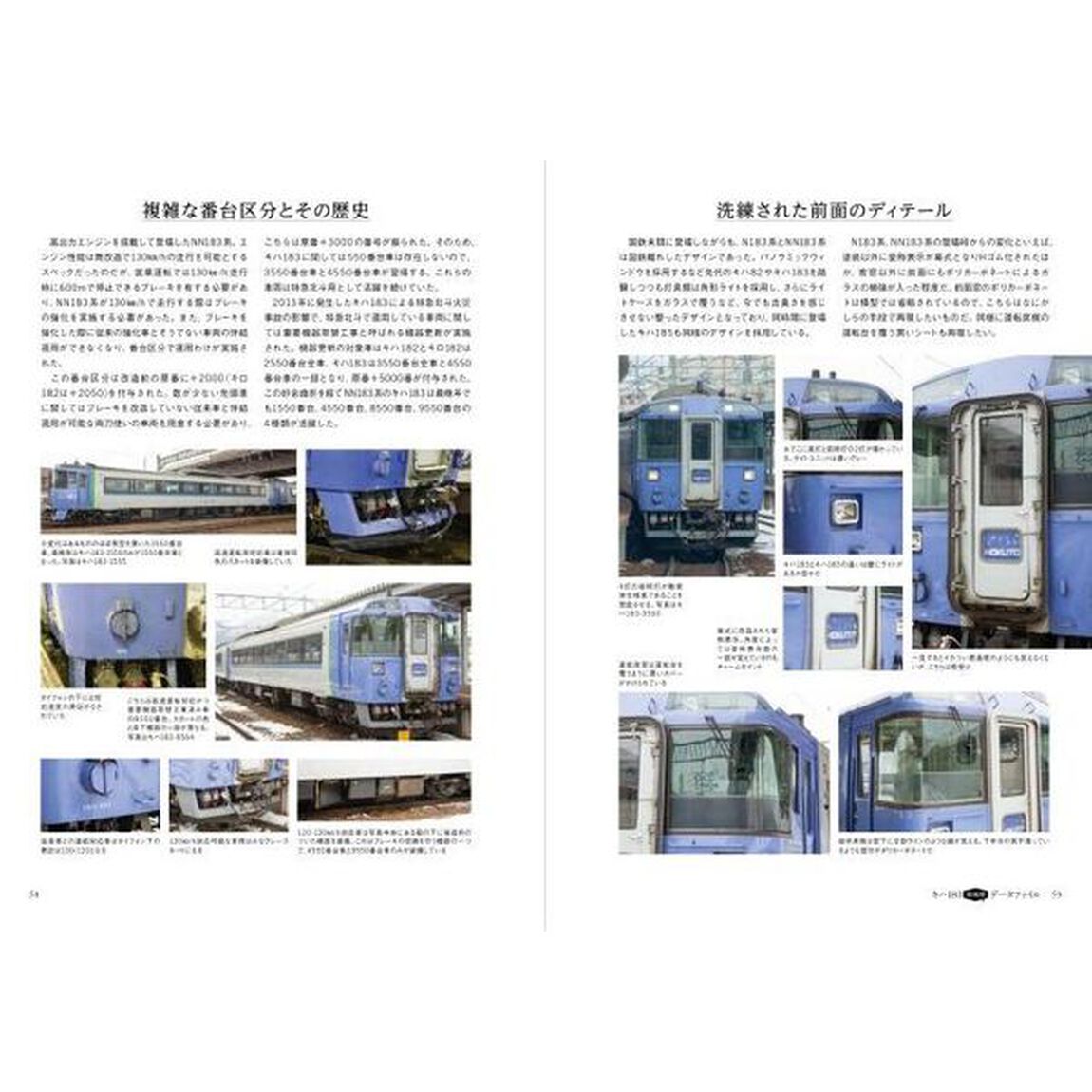 鉄道模型のための車両資料集　キハ８５・キハ１８３