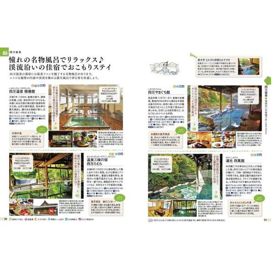 草津　伊香保　四万　みなかみ