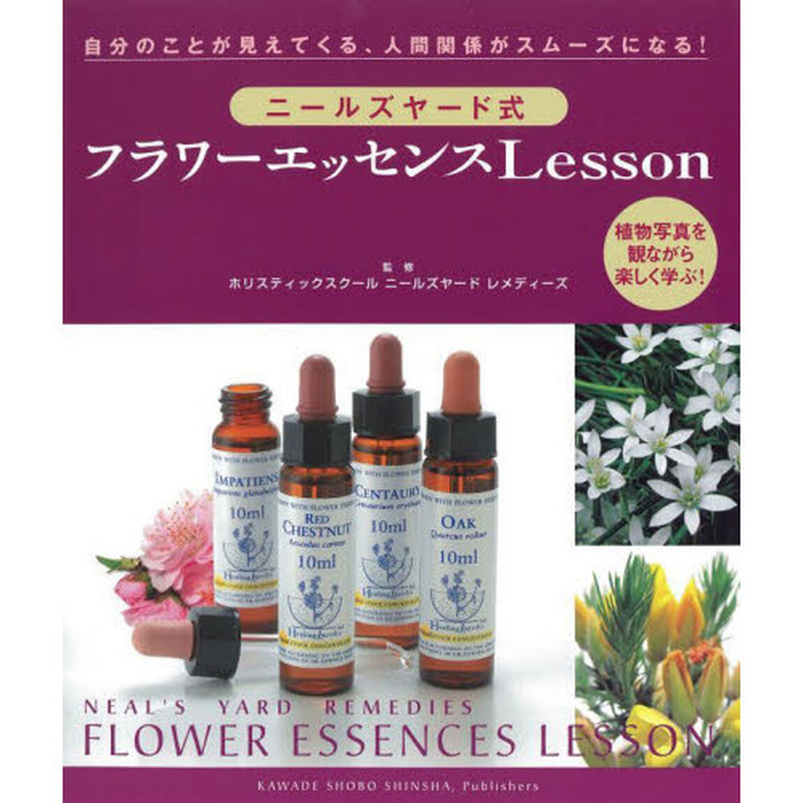 ニールズヤード式フラワーエッセンスＬｅｓｓｏｎ　自分のことが見えてくる、人間関係がスムーズになる！　植物写真を観ながら楽しく学ぶ！　新装版