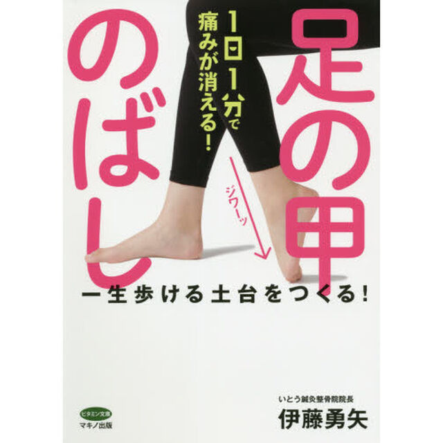 １日１分で痛みが消える！足の甲のばし