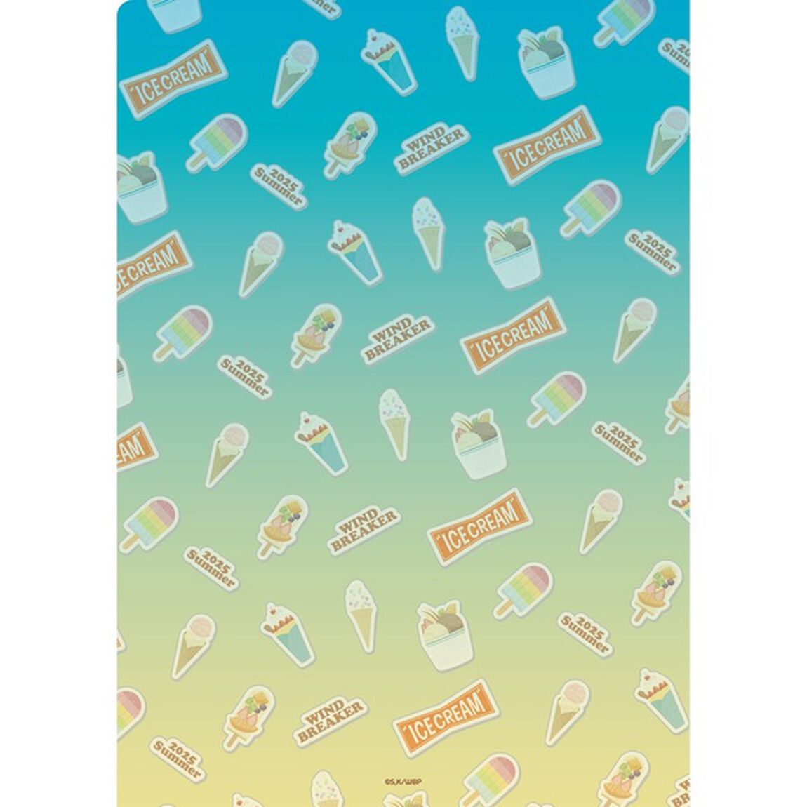 『WIND BREAKER』クリアファイル 【WIND BREAKER POPUP STORE ＜ICE CREAM＞ 2025 summer】