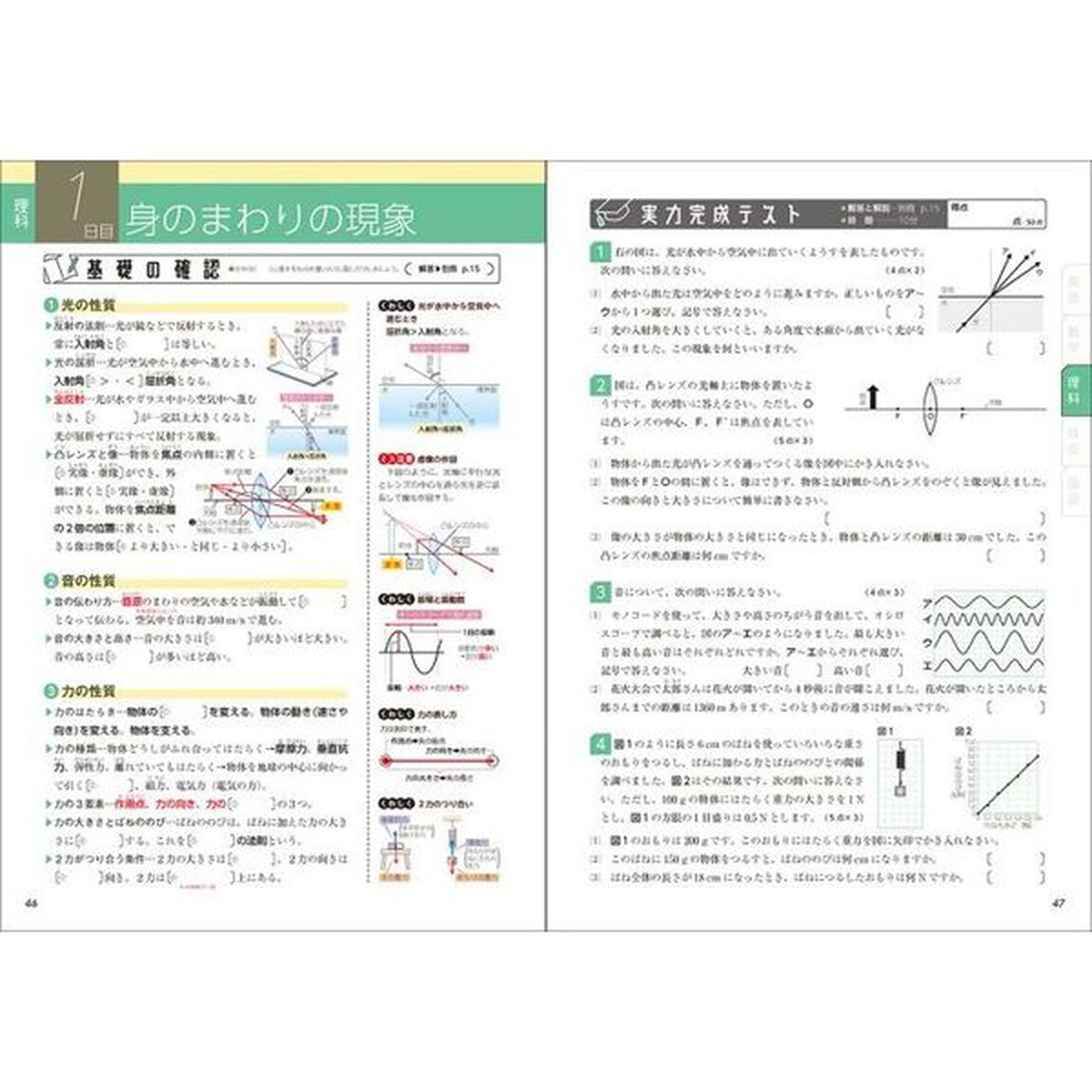 １０日間完成中１・２の総復習５科　英語　数学　理科　社会　国語