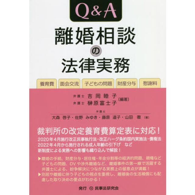 Ｑ＆Ａ離婚相談の法律実務　養育費・面会交流・子どもの問題・財産分与・慰謝料