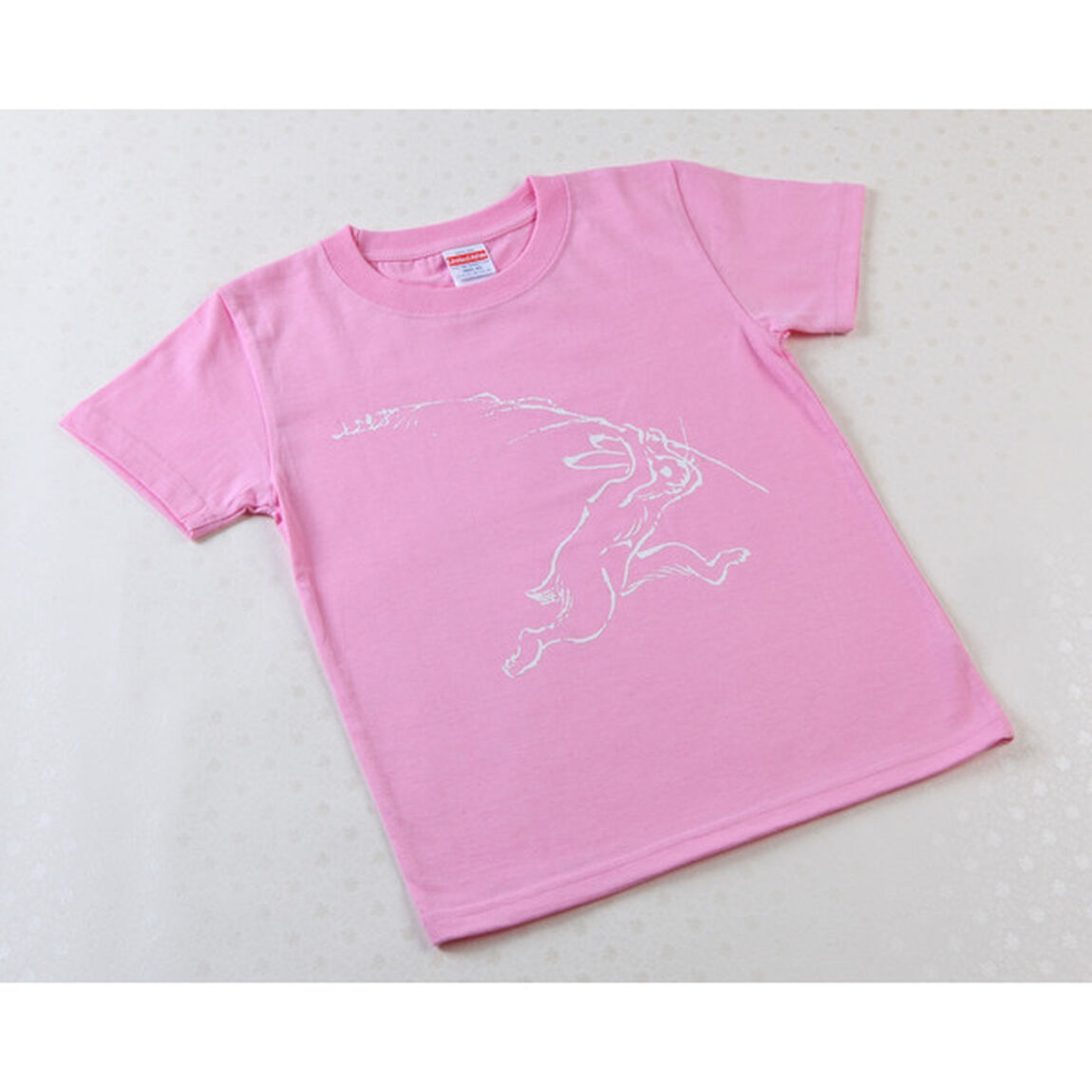 特別展「国宝 鳥獣戯画のすべて」グッズ Tシャツ兎(ピンク) Mサイズ