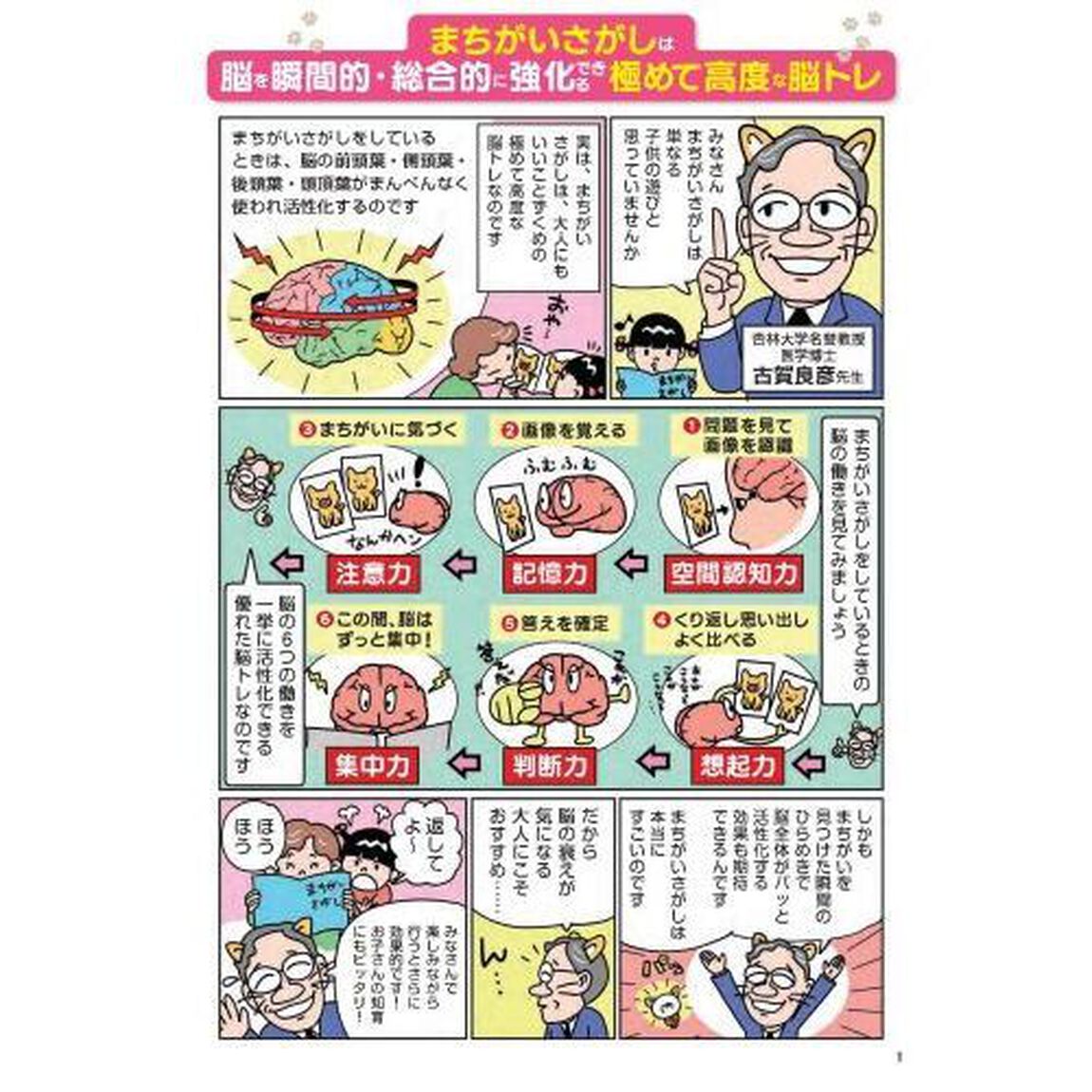 ねこのまちがいさがし　にゃんと１分見るだけ！記憶脳瞬間強化　８