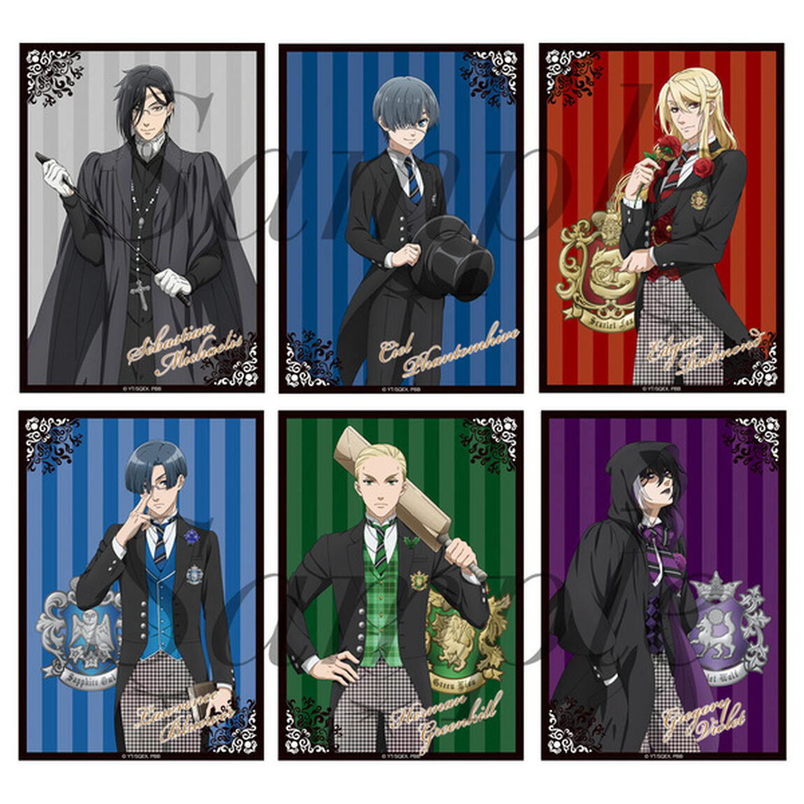 アニメ『黒執事 -寄宿学校編-』　トレーディングブロマイド 全6種 【コンプリートセット】（2024年8月以降発売予定）