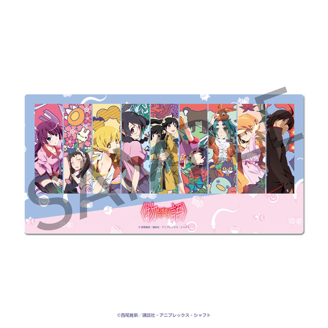 キャラディショナルトイ 物語シリーズ 花札柄大判PCマット