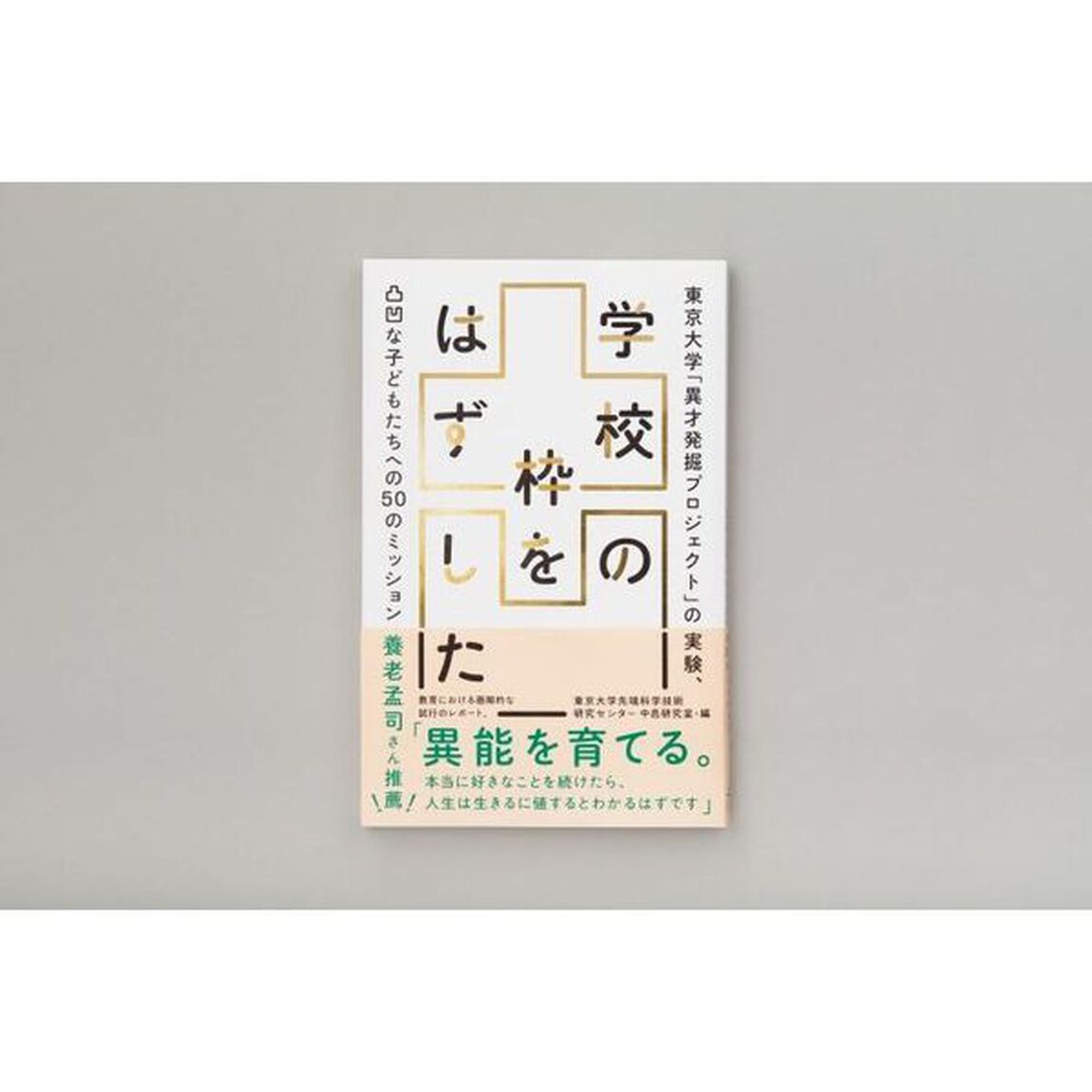学校の枠をはずした　東京大学「異才発掘プロジェクト」の実験、凸凹な子どもたちへの５０のミッション