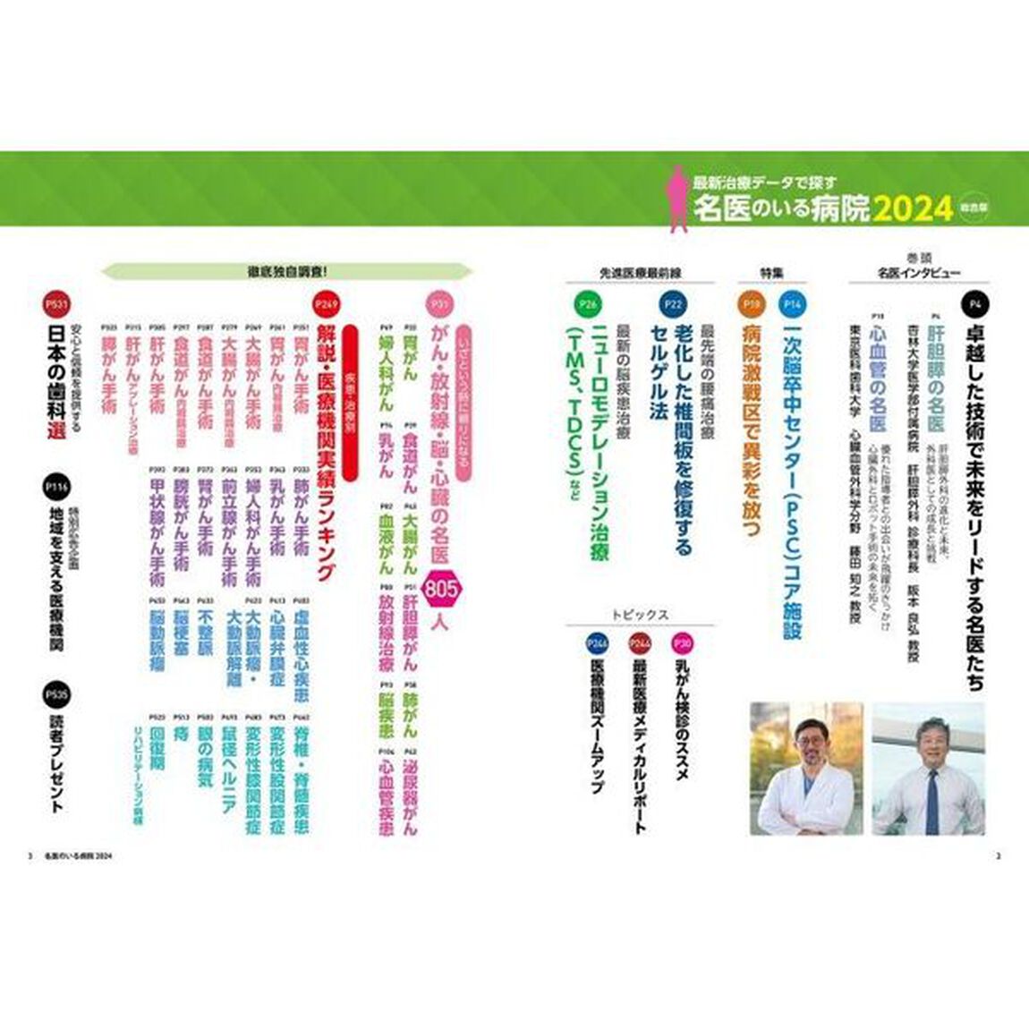最新治療データで探す名医のいる病院　あなたの街の頼れる病院が見つかる！　２０２４総合版　完全保存版