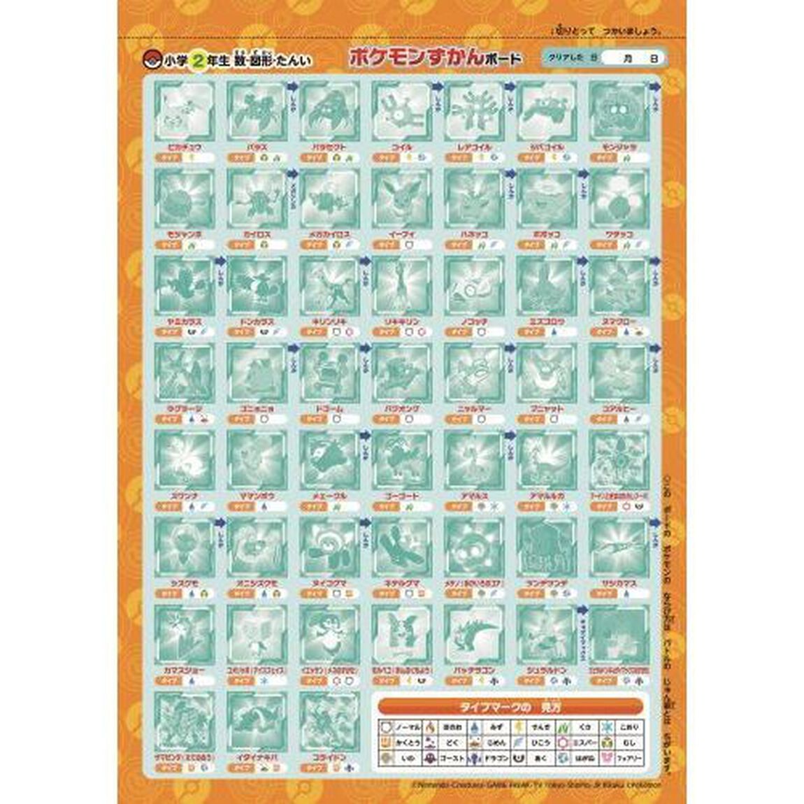 ポケモンずかんドリル算数小学２年生数・図形・たんい