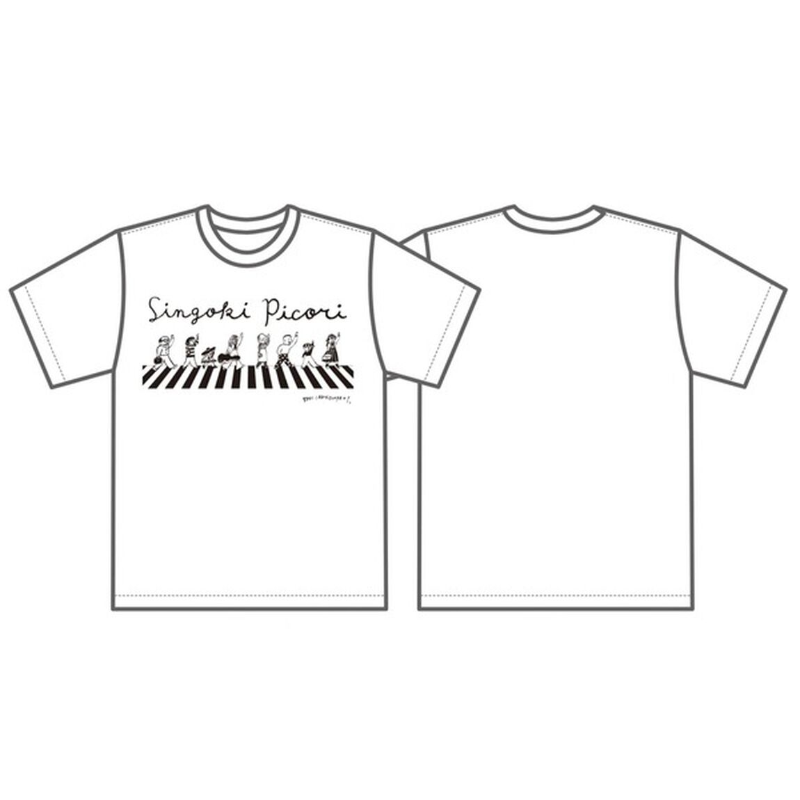 「ｂｏｏｋ　ｇｒａｆｉｘ」絵本Ｔシャツ　しんごうきピコリ　大人・ホワイトＳ