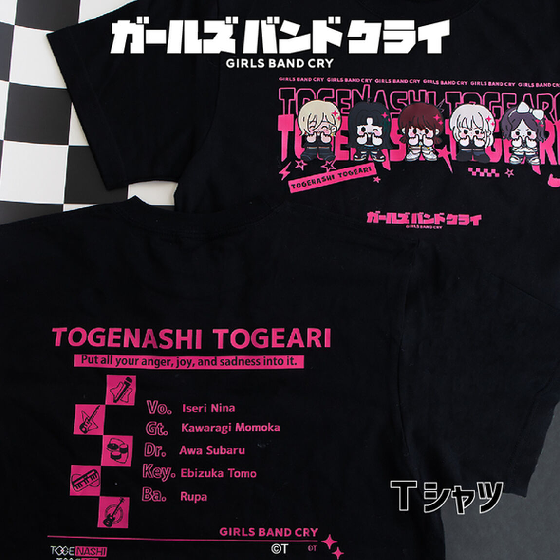 TVアニメ『ガールズバンドクライ』 Tシャツ M 01.集合